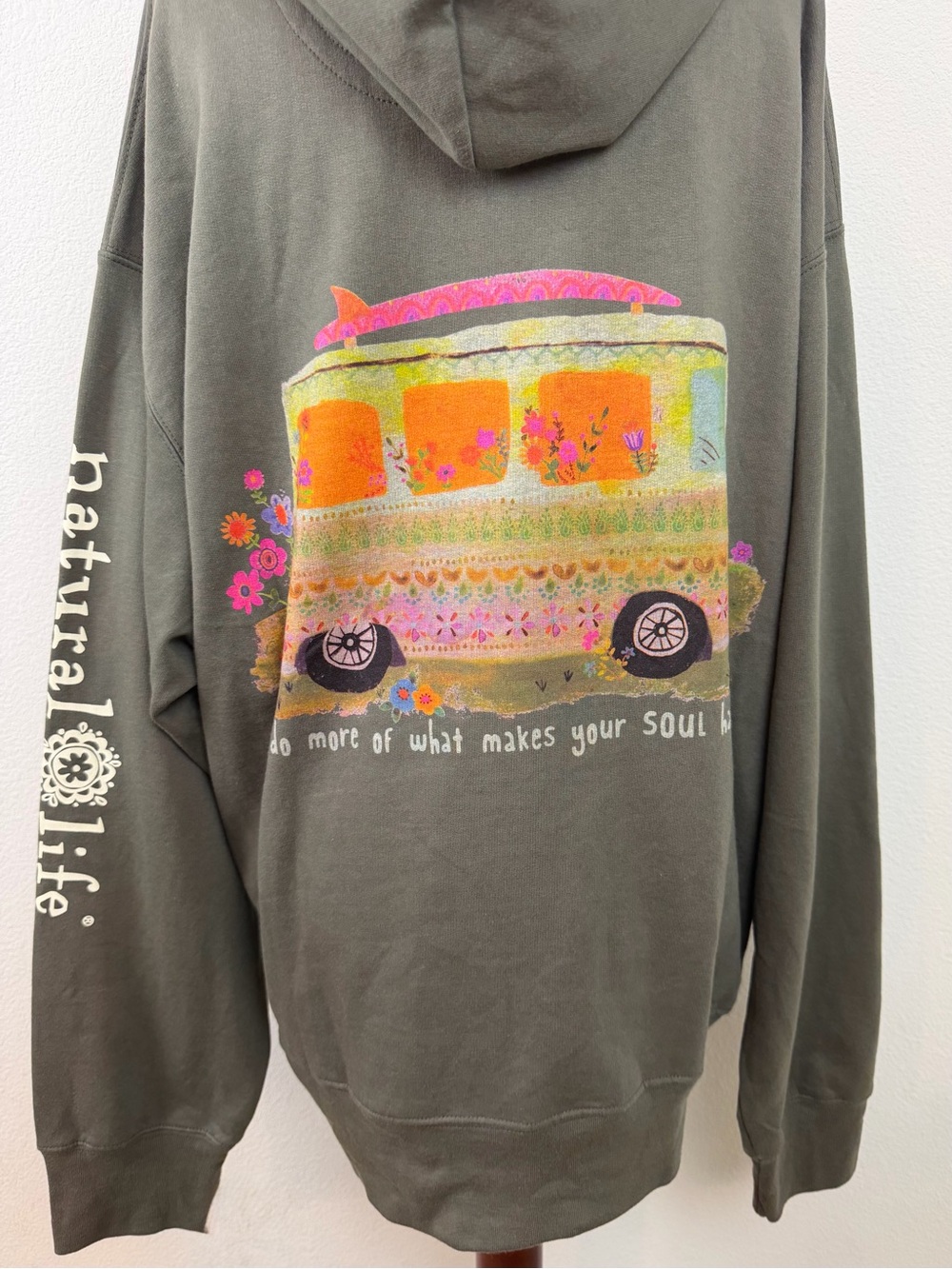 Natural Life Hoodie Sweatshirt - Makes You Happy Size Large - Picture 11 of 12